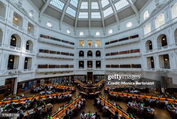 melbourne state library - bertolazzi stock-fotos und bilder