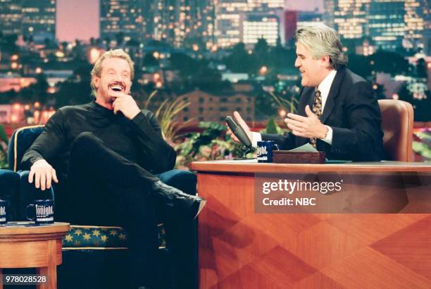 Episode 1597 -- Pictured: Wrestler "Diamond" Dallas Page during an interview with host Jay Leno on May 04, 1999 --