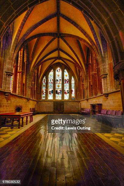 chapter house chester cathedral - chester cathedral imagens e fotografias de stock