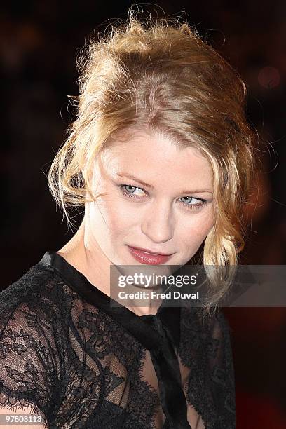 Emilie de Ravin attends the UK Premiere of Remember Me at Odeon Leicester Square on March 17, 2010 in London, England.