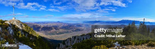 zarnesti panorama - zarnesti stock pictures, royalty-free photos & images