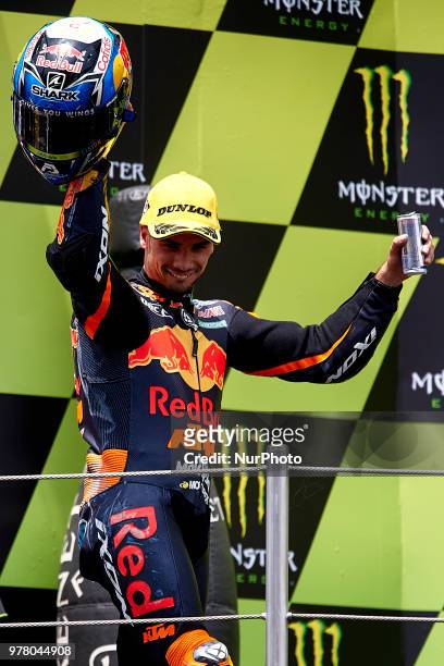 Miguel Oliveira of Portugal and Red Bull KTM Ajo KTM during the race day of the Gran Premi Monster Energy de Catalunya, Circuit of Catalunya,...