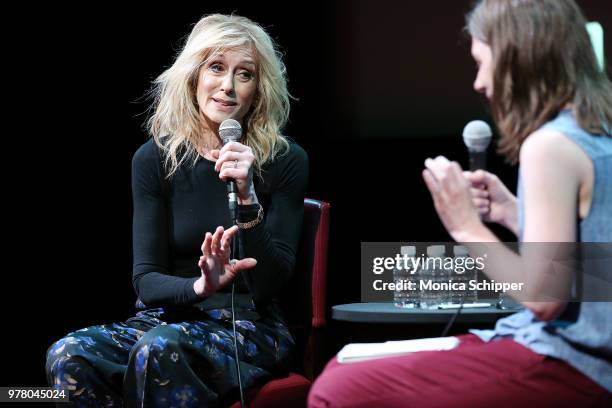 Actress Judith Light speaks with Cynthia Littleton, on stage during SAG-AFTRA Foundation Conversations: "The Assassination Of Gianni Versace:...