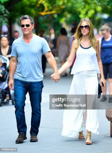 Actor Josh Brolin and Kathryn Boyd are seen walking in Soho on June 18, 2018 in New York City.Photo by Raymond Hall/GC Images)