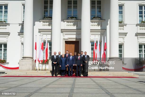 President of Slovakia Andrej Kiska, President of Bulgaria Rumen Radev, President of Lithuania Dalia Grybauskaite, Latvian President Raimonds Vejonis,...