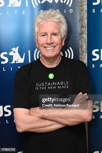 Musician Graham Nash of Crosby Stills & Nash visits at SIRIUS XM Studio on March 17, 2010 in New York City.