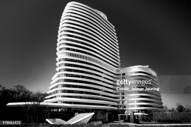 the cruiseship in black & white - soho hotel stock pictures, royalty-free photos & images