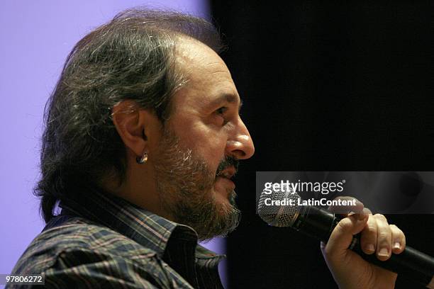 Film director Mariano Casanova speaks during the VI Encuentro Con Creadores as part of the Guadalajara International Film Festival on March 16, 2010...