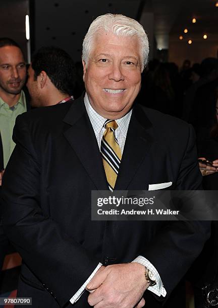 Fashion designer Dennis Basso attends the 2010 CFDA Fashion Awards nomination announcement at DVF Studio on March 17, 2010 in New York City.