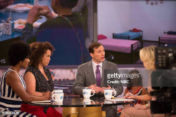 Pictured: Zerlina Maxwell, Amy Holmes and Megyn Kelly on Monday, June 18, 2018 --