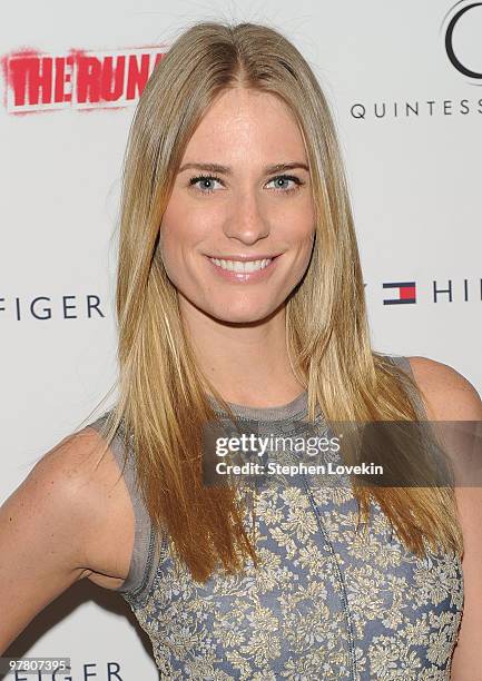 Model Julie Henderson attends the premiere of "The Runaways" at Landmark Sunshine Cinema on March 17, 2010 in New York City.