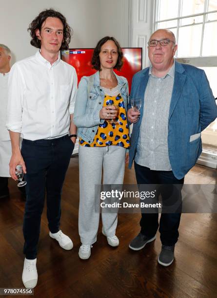 Steven Cairns, Bonnie Camplin and James Mackay and guests attend The Institute of Contemporary Arts, London celebrates the launch of it's newly...