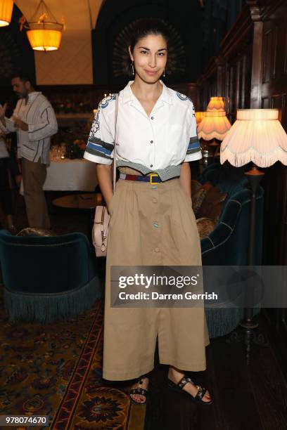 Caroline Issa attends The Modist Dinner at L'oscar Hotel on June 18, 2018 in London, England.