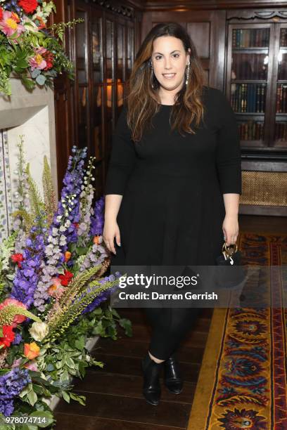 Mary Katrantzou attends The Modist Dinner at L'oscar Hotel on June 18, 2018 in London, England.