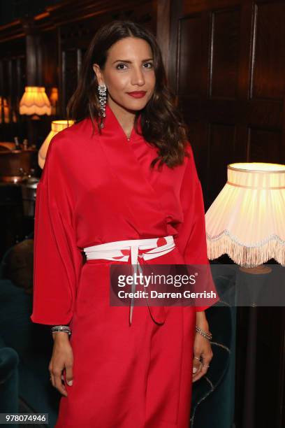 Racil Chalhoub attend The Modist Dinner at L'oscar Hotel on June 18, 2018 in London, England.