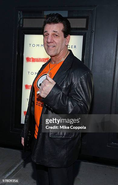 Actor Chuck Zito attends "The Runaways" New York premiere at Landmark Sunshine Cinema on March 17, 2010 in New York City.