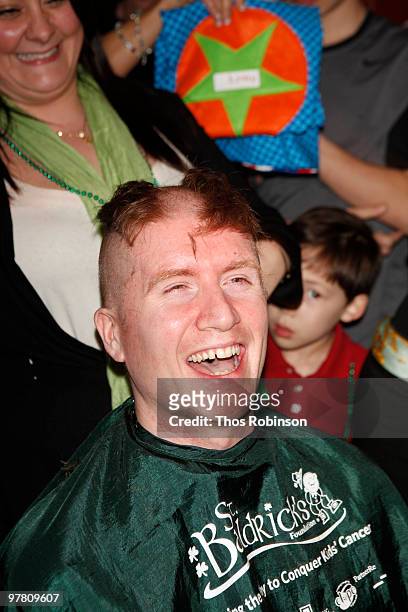 Guests attend St. Baldrick's Head Shaving Fundraiser for Childhood Cancer Research at the Boathouse on March 17, 2010 in New York City.