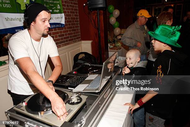 Guests attend St. Baldrick's Head Shaving Fundraiser for Childhood Cancer Research at the Boathouse on March 17, 2010 in New York City.