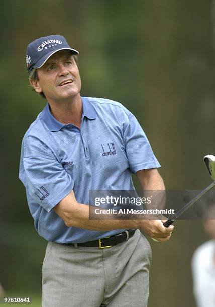 Mark McNulty competes at Bellerive Country Club, site of the 25th U. S. Senior Open, St. Louis, Missouri.