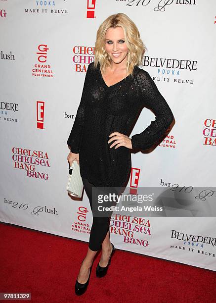 Jenny McCarthy attends Chelsea Handler's book party for 'Chelsea Chelsea Bang Bang' at Bar 210/Plush at the Beverly Hilton Hotel on March 17, 2010 in...