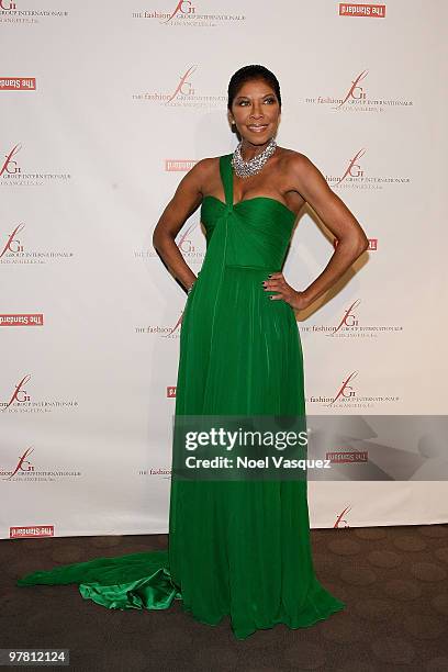 Natalie Cole attends the FGILA's 2nd Annual ''Designer And The Muse" charity fashion event at The Standard Hotel on March 17, 2010 in Los Angeles,...