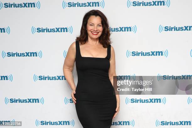 Fran Drescher visits the SiriusXM Studios on June 18, 2018 in New York City.