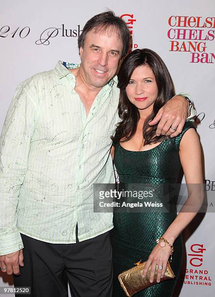 Kevin Nealon and his wife Susan Yeagley attend Chelsea Handler's book party for 'Chelsea Chelsea Bang Bang' at Bar 210/Plush at the Beverly Hilton...
