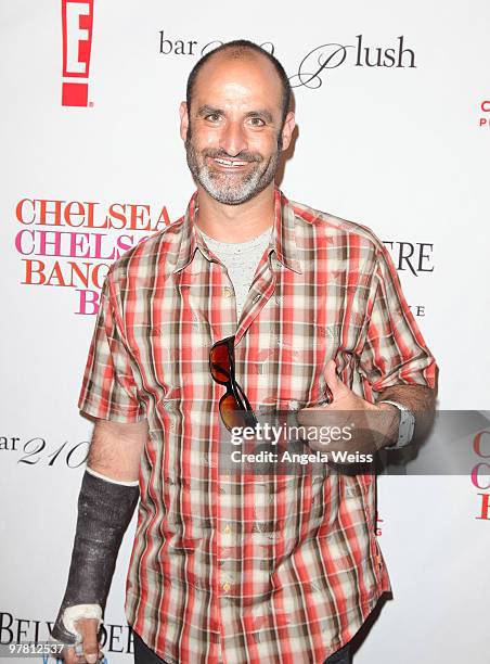 Brody Stevens attends Chelsea Handler's book party for 'Chelsea Chelsea Bang Bang' at Bar 210/Plush at the Beverly Hilton Hotel on March 17, 2010 in...