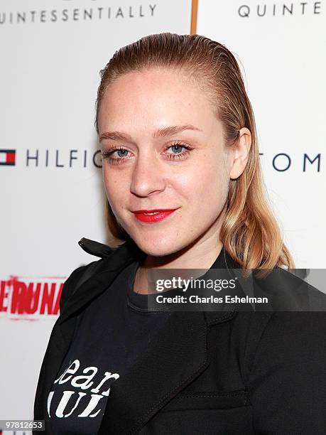 Actress/designer Chloe Sevigny attends "The Runaways" New York premiere at Landmark Sunshine Cinema on March 17, 2010 in New York City.