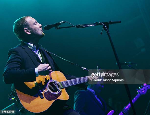 David Gray performs at the Uptown Theatre on March 17, 2010 in Kansas City, Missouri.