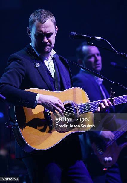 David Gray performs at the Uptown Theatre on March 17, 2010 in Kansas City, Missouri.