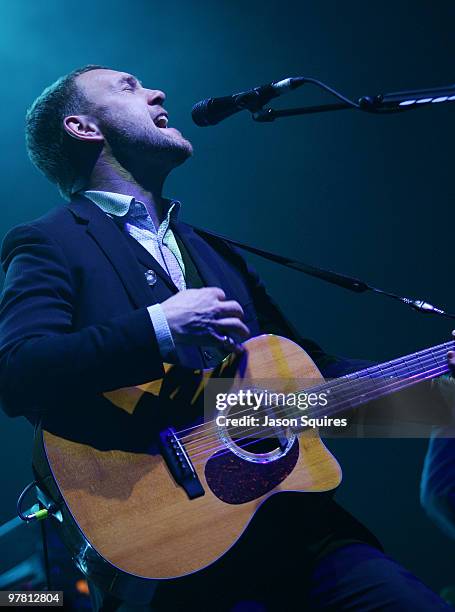 David Gray performs at the Uptown Theatre on March 17, 2010 in Kansas City, Missouri.