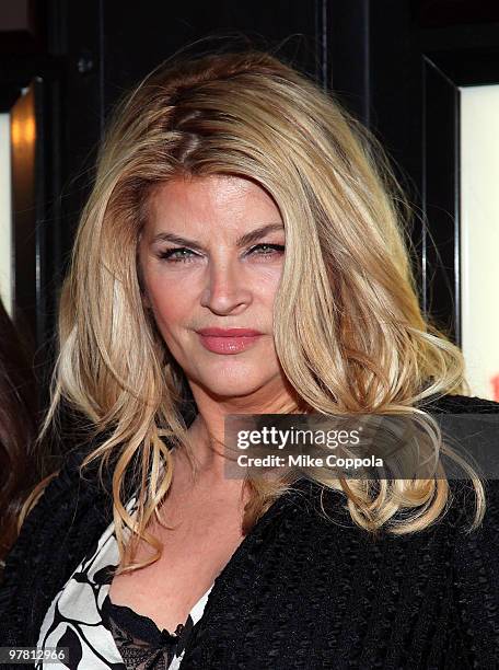 Actress Kirstie Alley attends "The Runaways" New York premiere at Landmark Sunshine Cinema on March 17, 2010 in New York City.