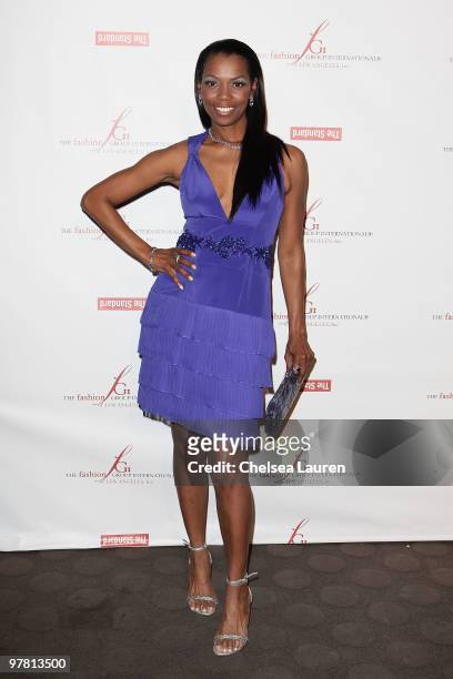 Actress Vanessa Williams arrives at FGILA's 2nd annual "The Designer and Their Muse" charity fashion event at The Standard Hotel on March 17, 2010 in...