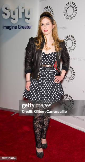 Actress Magda Apanowicz attends the screening of "Caprica" at The Paley Center for Media on March 17, 2010 in New York, New York.