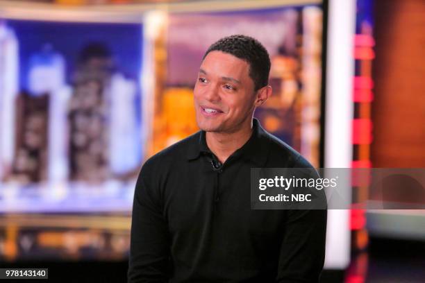 Pictured: Trevor Noah on Thursday June 17, 2018 --