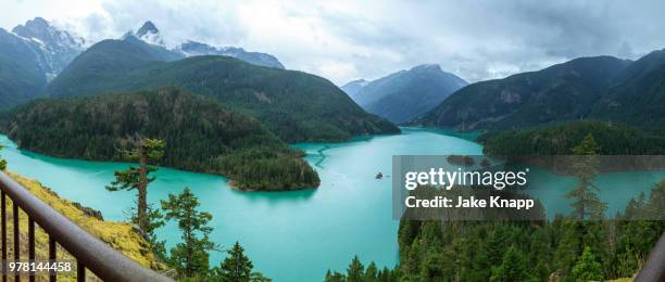 diablo lake, washington state, usa - diablo lake stock pictures, royalty-free photos & images