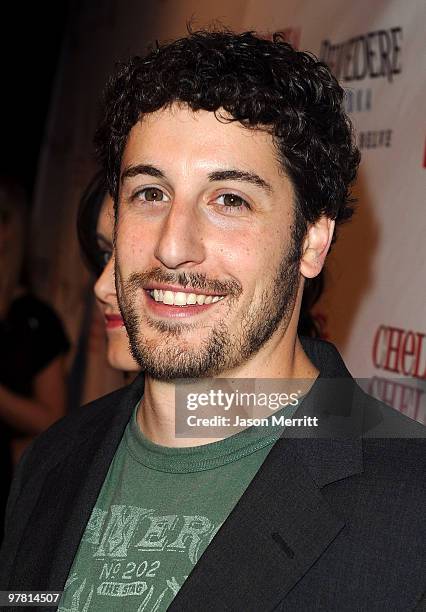 Actor Jason Biggs attends the 'Chelsea Chelsea Bang Bang' L.A. Launch Party at The Beverly Hilton hotel on March 17, 2010 in Beverly Hills,...