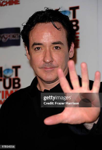 Actor John Cusack arrives at the after party premiere of MGM & United Artisits' "Hot Tub Time Machine" on March 17, 2010 in Hollywood, California.