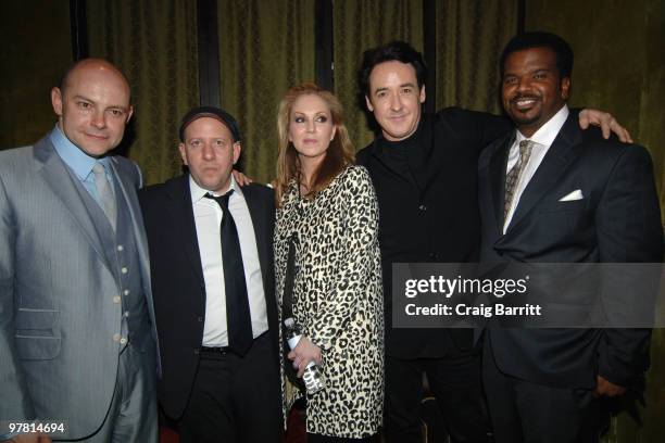 Rob Corddry, Steve Pink, Mary Parent, John Cusack and Craig Robinson at the "Hot Tub Time Machine" Los Angeles Premiere After Party at Cabana Club on...