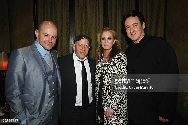 Rob Corddry, Steve Pink, Mary Parent and John Cusack at the "Hot Tub Time Machine" Los Angeles Premiere After Party at Cabana Club on March 17, 2010...
