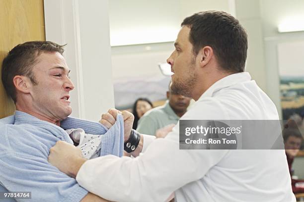 Sympathy for the Parents" - When Alex's younger brother, Aaron, shows up at Seattle Grace-Mercy West with a hernia, it's up to Alex to get Bailey's...