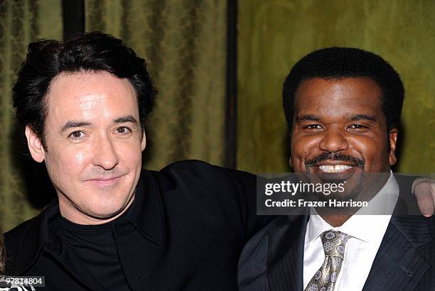 Actor John Cusack and Craig Robinson pose at the premiere of MGM & United Artisits' "Hot Tub Time Machine" After Party at the Cabana Club on March...