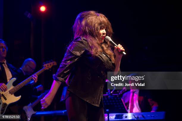 Ronnie Spector performs on stage at Sala Apolo on June 18, 2018 in Barcelona, Spain.