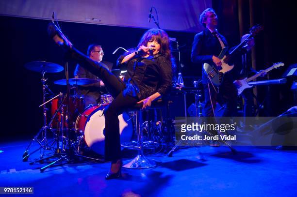 Ronnie Spector performs on stage at Sala Apolo on June 18, 2018 in Barcelona, Spain.