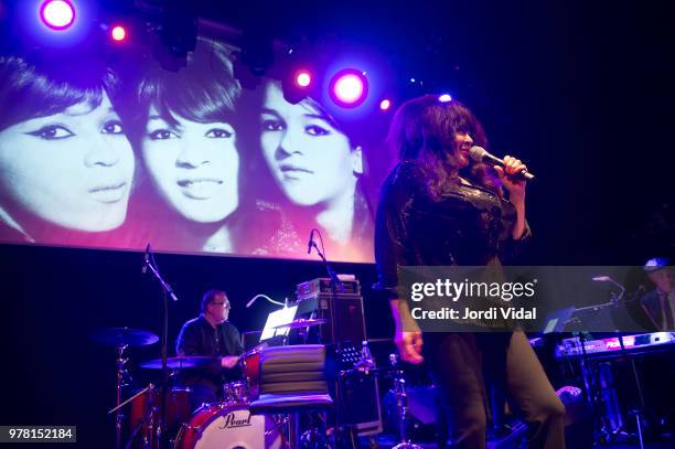 Ronnie Spector performs on stage at Sala Apolo on June 18, 2018 in Barcelona, Spain.