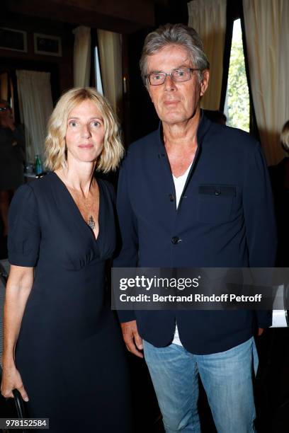 Support of the event Sandrine Kiberlain and Chief Executive of the Lucien Barriere Group, Dominique Desseigne attend the "Vendanges Solidaires...