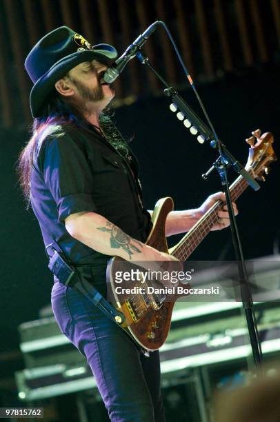 Lemmy of Motorhead performs during the first day of SXSW on March 17, 2010 in Austin, Texas.