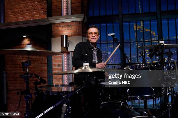 Episode 698 -- Pictured: Fred Armisen performs with The 8G Band on June 18, 2018 --