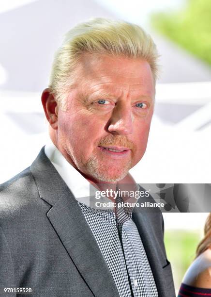 April 2018, Germany, Munich: Former tennis champion Boris Becker attends a press conference of the Eurosport channel. Becker has extended his...